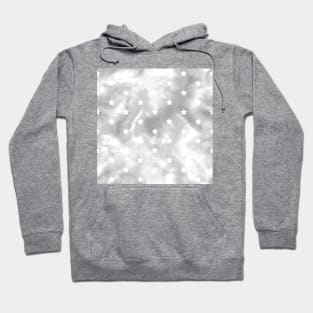 Gray Tie-Dye and Stars Hoodie